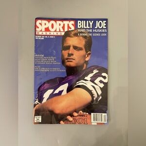 Vintage 1991 Washington Sports Magazine Huskies Cougars Seahawks Football Rufus